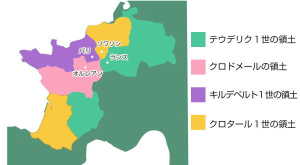 511年頃のフランク王国